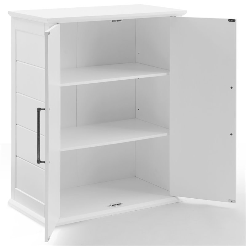 Pemberly Row Farmhouse Wood Stackable Storage Pantry in White