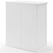 Pemberly Row Farmhouse Wood Stackable Storage Pantry in White