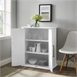 Pemberly Row Farmhouse Wood Stackable Storage Pantry in White