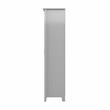 Pemberly Row Transitional Bathroom Storage Cabinet with Doors in Cape Cod Gray