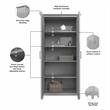 Pemberly Row Transitional Bathroom Storage Cabinet with Doors in Cape Cod Gray