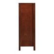 Pemberly Row Transitional 5-Drawer Solid Wood Bedroom Chest in Cherry