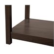 Pemberly Row Contemporary Solid Wood 1-Drawer Nightstand in Wenge