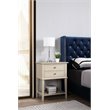 Pemberley Row Solid Wood Beige Nightstand Rectangular 28