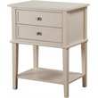 Pemberley Row Solid Wood Beige Nightstand Rectangular 28