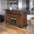 Pemberley Row Mahogany Medium Brown Bar Unit Rectangular Distressed 43