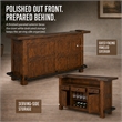 Pemberley Row Mahogany Medium Brown Bar Unit Rectangular Distressed 43