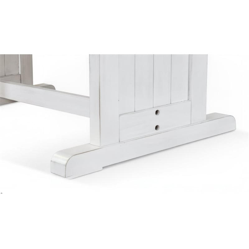 Pemberley Row Wood White Dining Table Rectangular 60
