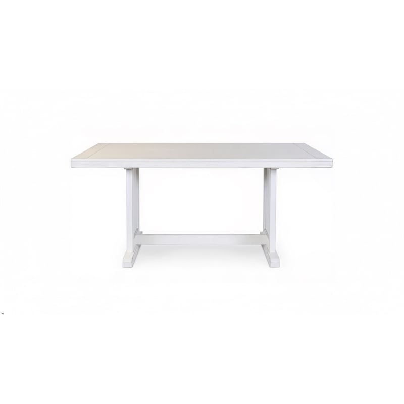 Pemberley Row Wood White Dining Table Rectangular 60