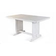 Pemberley Row Wood White Dining Table Rectangular 60