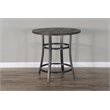Pemberly Row Mid-Century Wood Counter Height Table in Tobacco Leaf