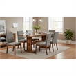 Pemberley Row Mindi Wood Rustic Oak Dining Table Rectangular 50