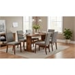 Pemberley Row Mindi Wood Rustic Oak Dining Table Rectangular 50