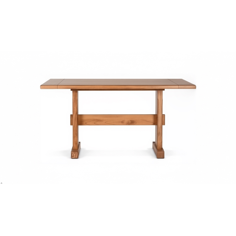 Pemberley Row Mindi Wood Rustic Oak Dining Table Rectangular 50