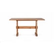 Pemberley Row Mindi Wood Rustic Oak Dining Table Rectangular 50