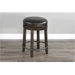 Pemberly Row Wood Bar Stool Chair in Tobacco (Set of 2)