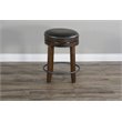 Pemberly Row Wood Bar Stool Chair in Tobacco (Set of 2)