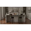Pemberly Row Wood Bar Stool Chair in Tobacco (Set of 2)