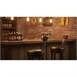 Pemberly Row Wood Bar Stool Chair in Tobacco (Set of 2)