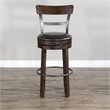 Pemberly Row Wood Bar Stool Chair in Tobacco (Set of 2)