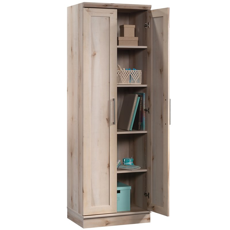 Pemberly Row Traditional Engineered Wood Storage Cabinet in Maple