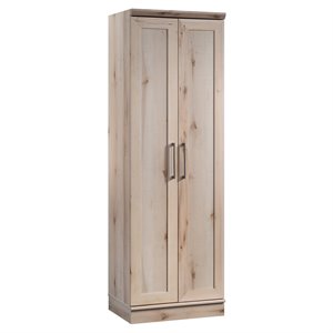 pemberly row transitional wooden storage cabinet in pacific maple