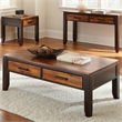 Pemberly Row Transitional Console Table in Two-Tone Cherry