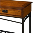 Pemberly Row 2-Drawer Modern Wood Console Table in Distressed Oak