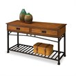 Pemberly Row Industrial Modern Metal Console Sofa Table in Antique