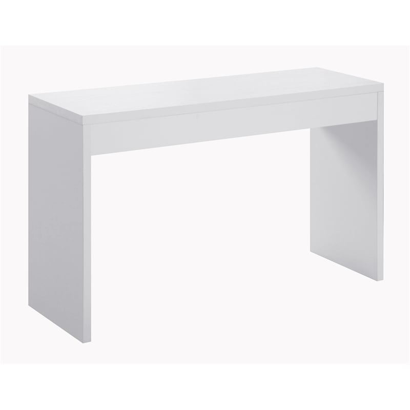 Pemberly Row Modern Wall Console in White Wood Finish