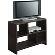Pemberly Row Modern Bookend Console Table in Espresso Wood Finish