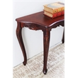Pemberly Row Mid-Century Country Console Table in Walnut Stain