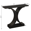 Pemberly Row Modern Console Table in Espresso Wood Finish