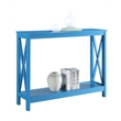 Pemberly Row Transitional Wood Console Table in Blue Wood Finish