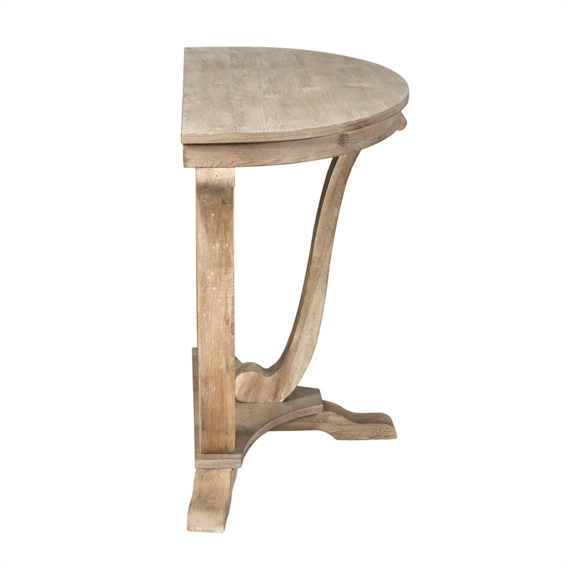 Pemberly Row Contemporary Wood Sofa Table in Gray