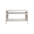 Pemberly Row Contemporary Wood Sofa Table in White