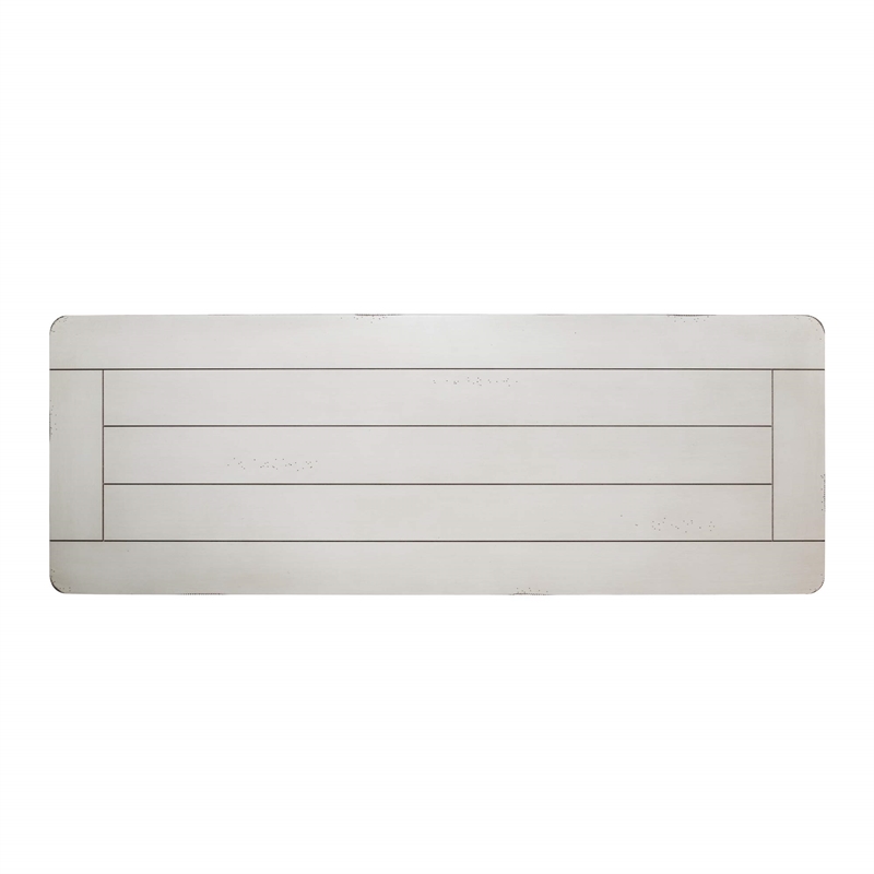 Pemberly Row Contemporary Wood Sofa Table in White