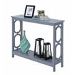 Pemberly Row Contemporary Console Table in Gray Wood Finish