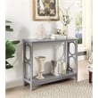 Pemberly Row Contemporary Console Table in Gray Wood Finish