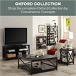 Pemberly Row Transitional Console Table with Drawer in Black Wood Finish