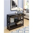 Pemberly Row Transitional Console Table with Drawer in Espresso Wood Finish