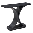 Pemberly Row Modern Console Table in Black Wood Finish
