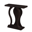 Pemberly Row Contemporary Console Table in Espresso Wood Finish