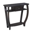 Pemberly Row Modern Console Table in Espresso Wood Finish