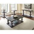 Pemberly Row Wood Console Table with Plank Topped Detail in Ebony