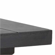 Pemberly Row Wood Console Table with Plank Topped Detail in Ebony