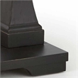 Pemberly Row Wood Console Table with Plank Topped Detail in Ebony