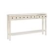 Pemberly Row Transitional Wood Console Table in Cream
