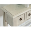 Pemberly Row Transitional Wood Console Table in Cream
