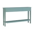 Pemberly Row Transitional Wood Console Table in Teal Blue